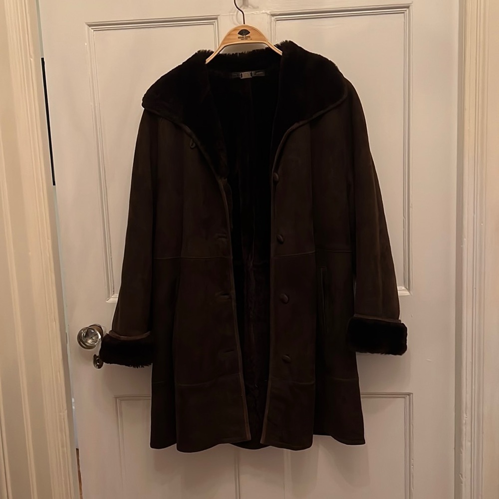 Jacques Jekel coat vintage.   Sheepskin.  Made in France.   Size 8